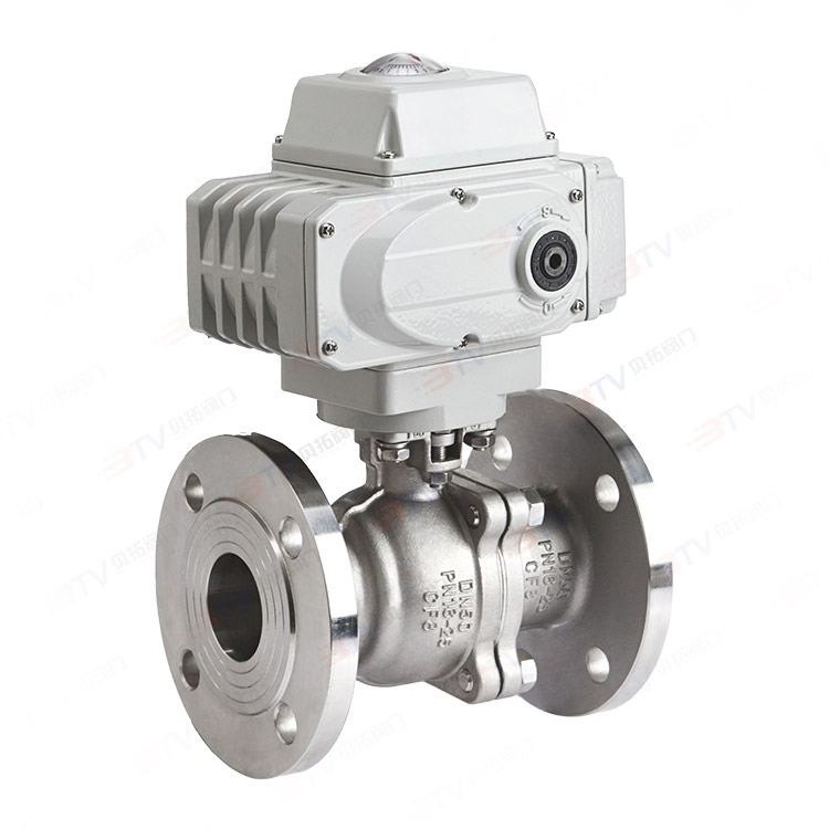 Electric flange ball valve
