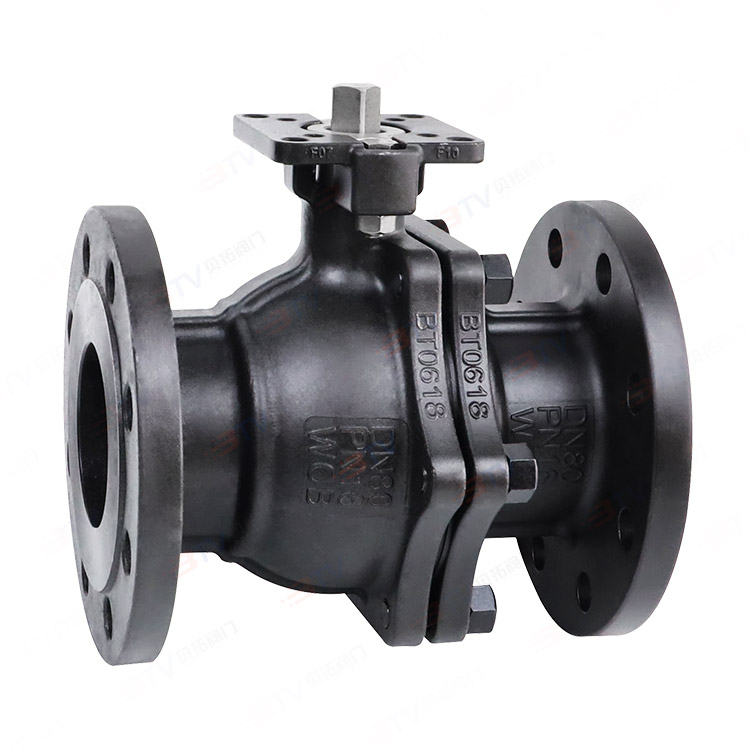 High-platform carbon steel flange ball valve