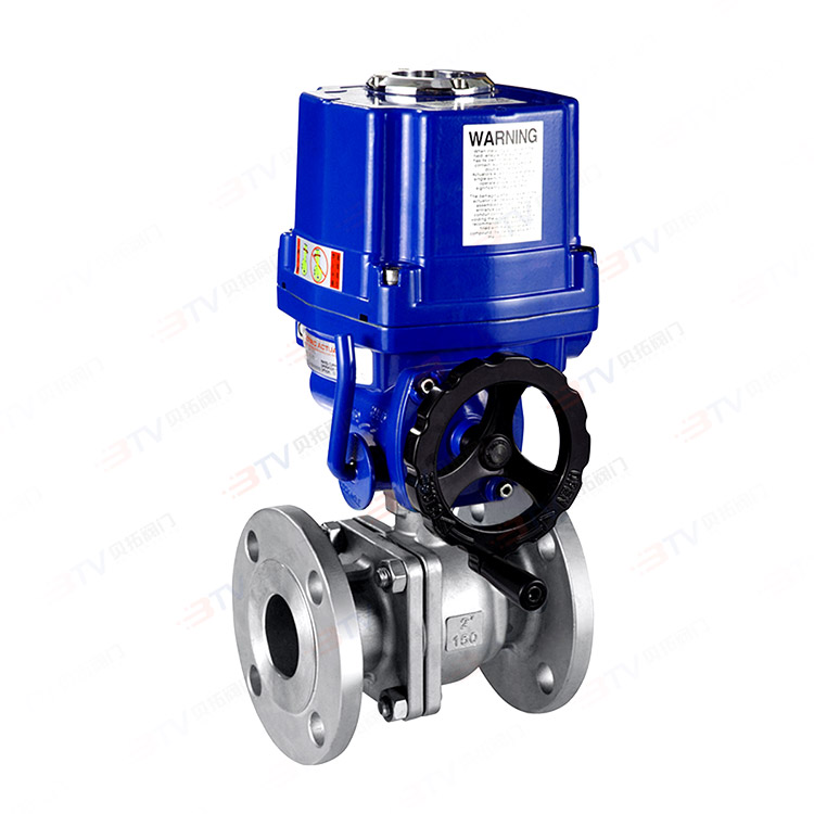 Electric flange ball valve