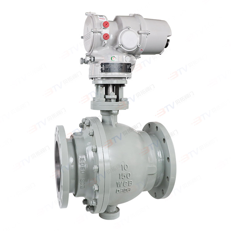 Electric fixed flange ball valve