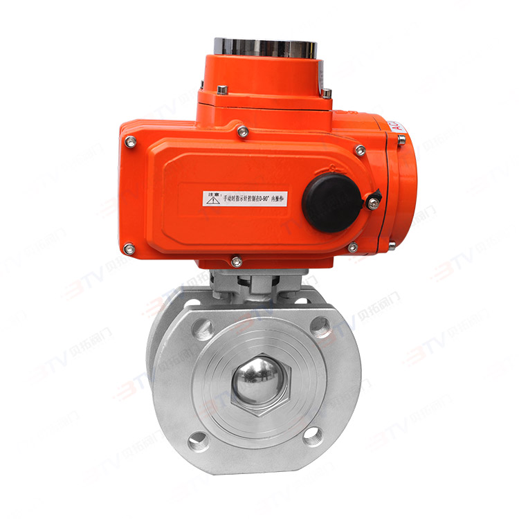 Electric thin clamp ball valve